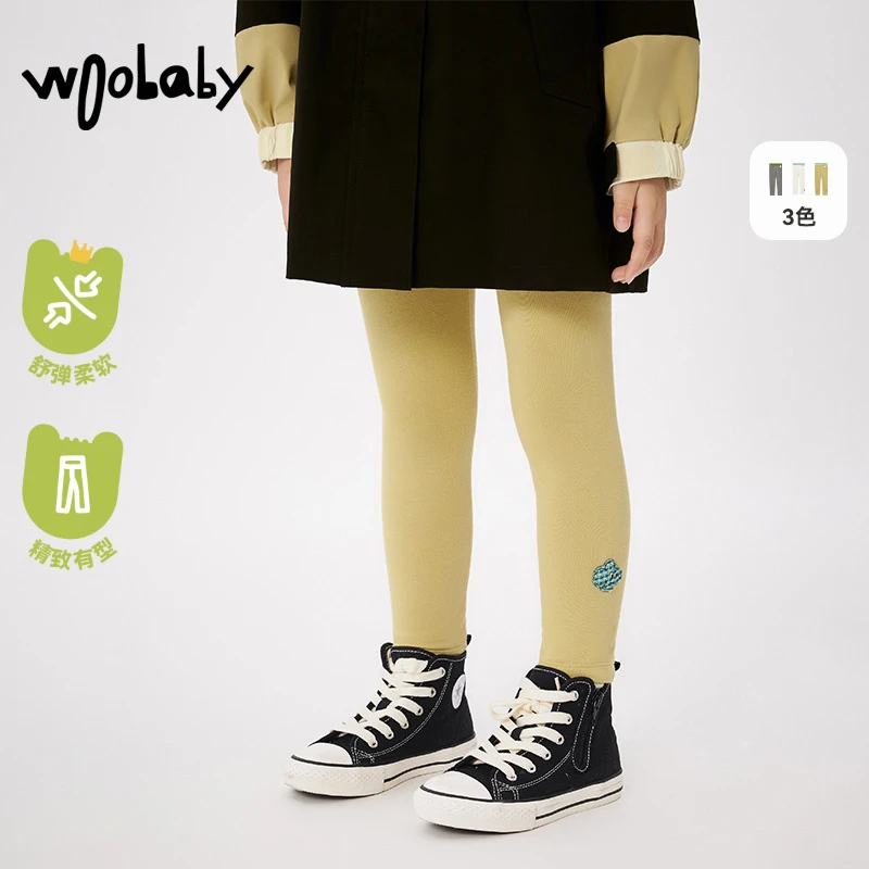 【24春季新品】woobaby儿童女童24春连裤袜宝宝外穿WBC2411O040109