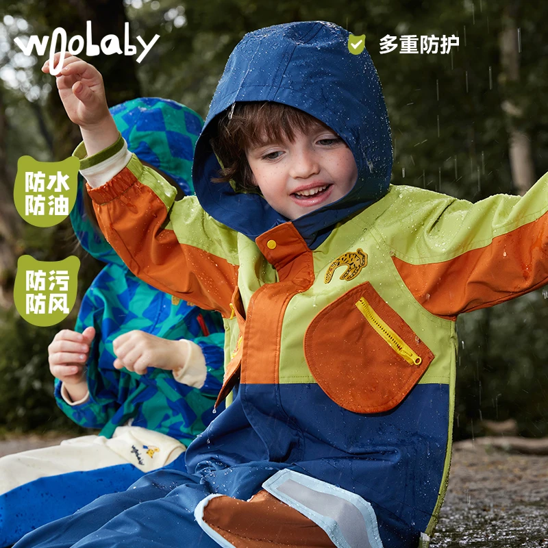 【woobaby秀场童装】woobaby童装抗静电防水儿童外套WBC2333O030101