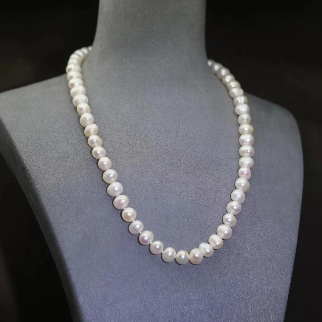 合金项链 珠光宝气白色经典项链