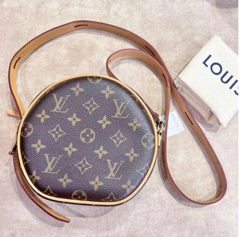 95新 LouisVuitton/路易威登 97新lv老花圆饼包-K346