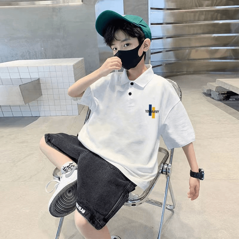 【耀选】夏季新款儿童上衣polo衫韩版百搭休闲