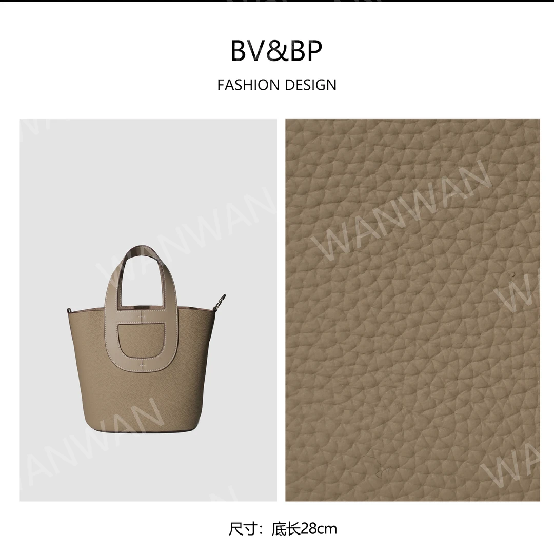 BV&BP新款猪鼻子手提单肩手提包菜篮子百搭女包BV1718-大象灰