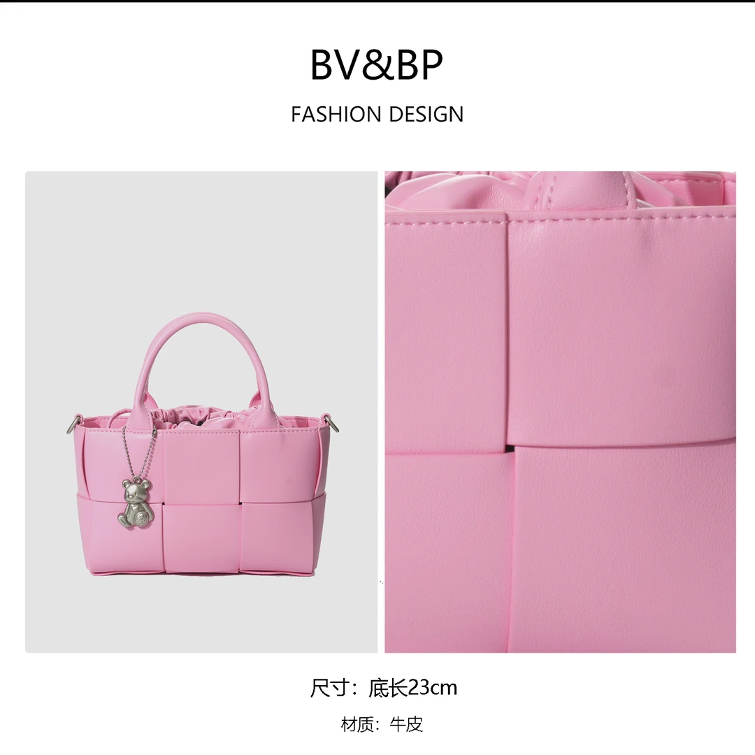 经典时尚百搭原创设计手提单肩包 BV0011-1-少女粉