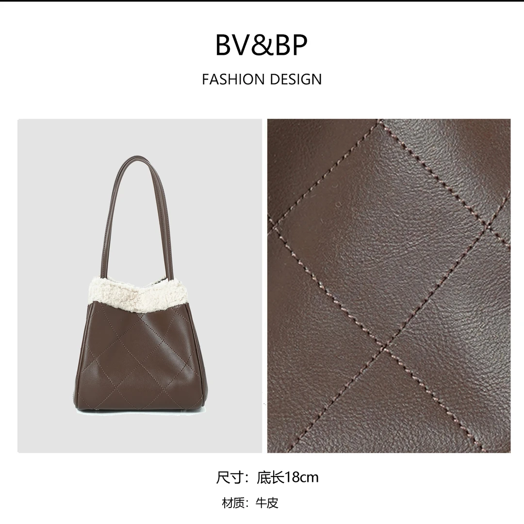 经典时尚百搭原创设计手提单肩包 BV9025-咖啡色