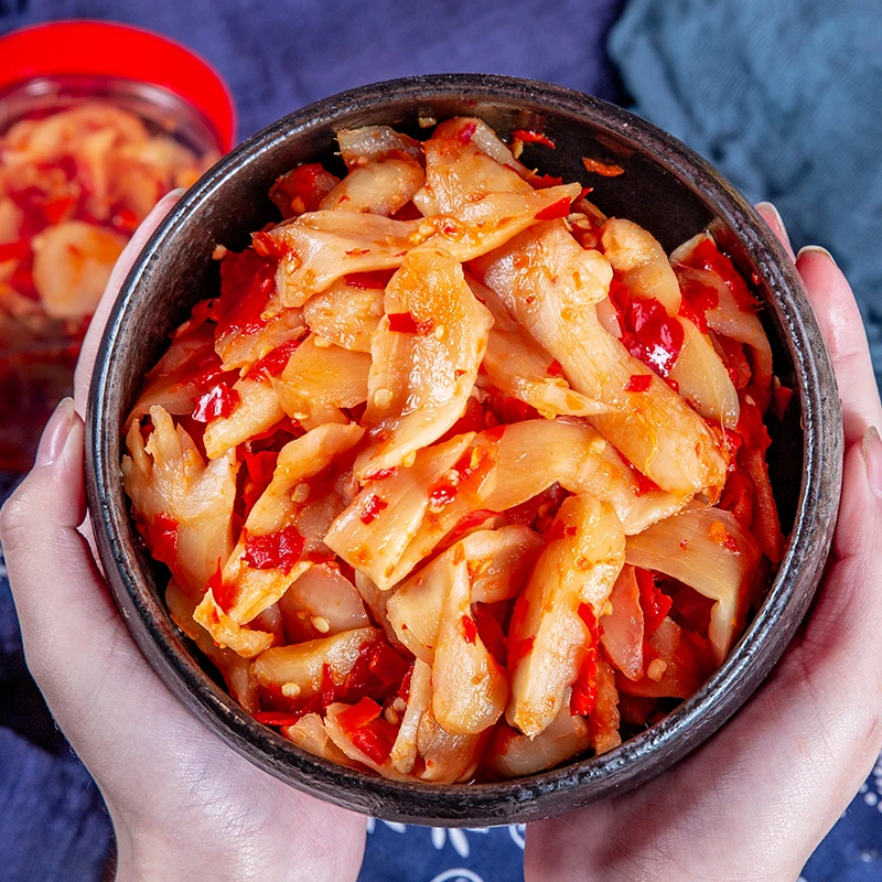剁椒生姜片湖南特产手工制作鲜嫩泡嫩姜传统腌制仔姜即食下饭菜