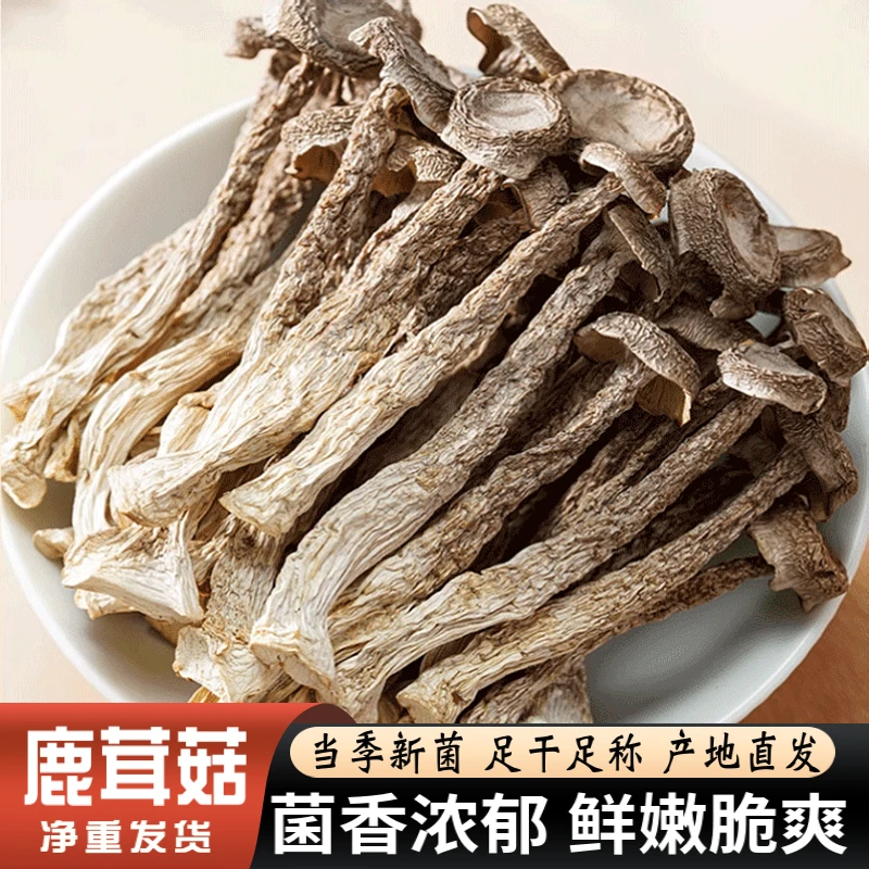 干货特产鹿茸菇脆嫩鲜嫩食用菌农产品脆脆菇干锅煲汤食材菌菇汤包