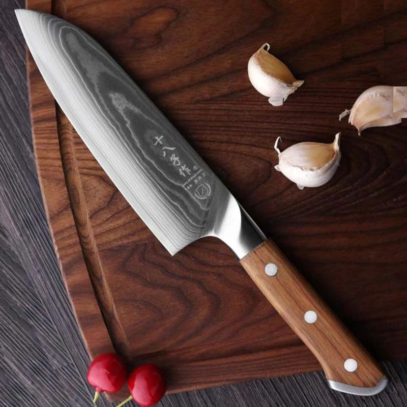 十八子作【高端】阳江切菜专用杀猪刀正宗锻刀厨房菜刀家用刀三德刀