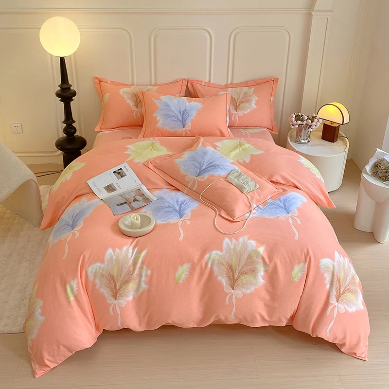 【亿家甄选】四件套床上用品纯棉面料柔软舒适亲肤透气轻奢简约