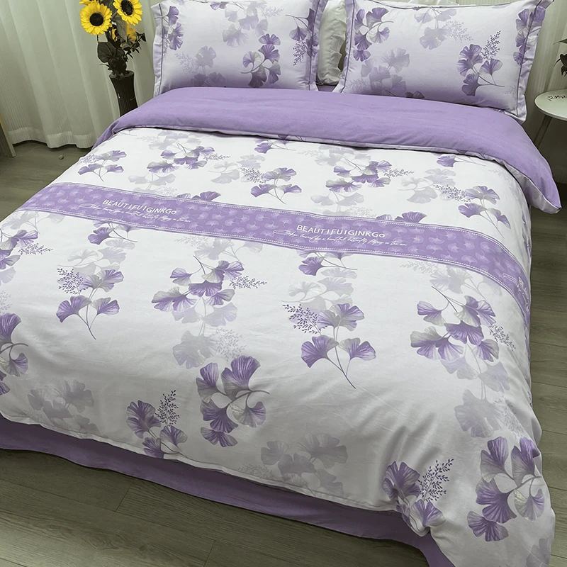 【亿家甄选】四季新款四件套斜纹棉床单荷叶边轻奢简约双面亲肤加厚