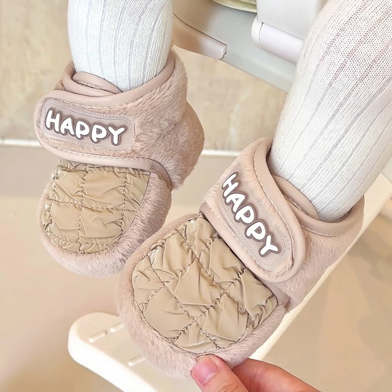 婴儿鞋秋冬季1岁加绒加厚保暖棉鞋袜男女宝宝学步鞋不掉0-6—12月