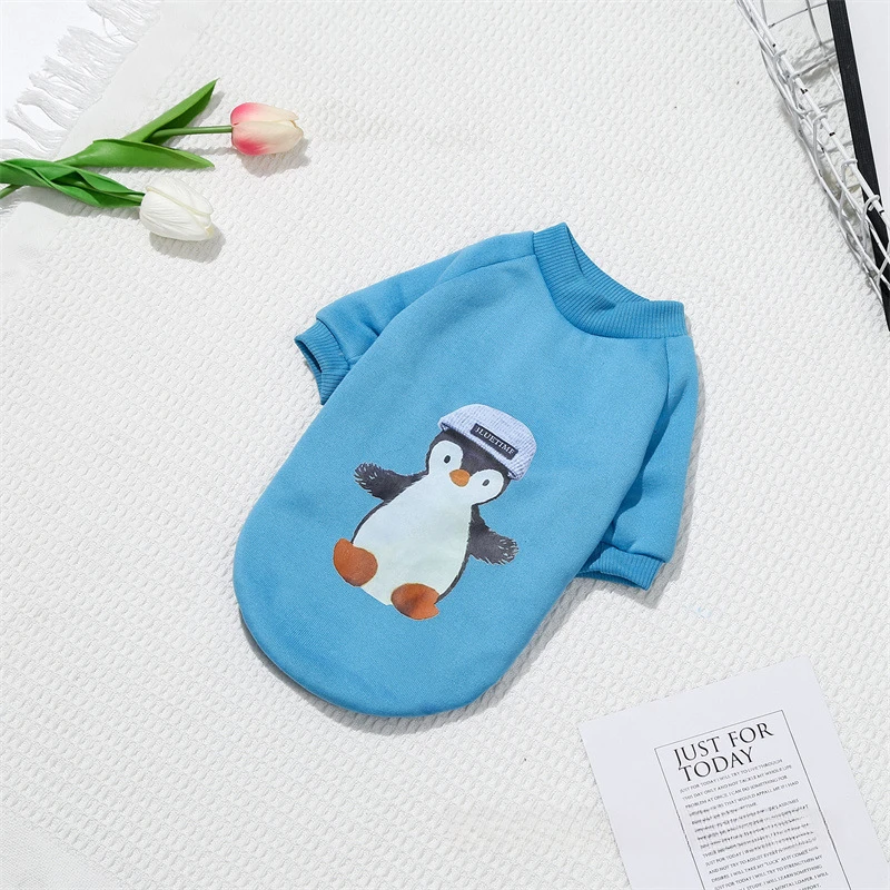 狗狗衣服秋冬款卡通卫衣舒适加绒宠物可爱衣服小狗泰迪宠物保暖衣