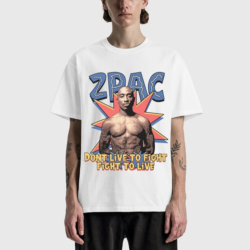 Young Guns【型男2Pac】图派克重磅美式说唱嘻哈潮流短袖T恤A552