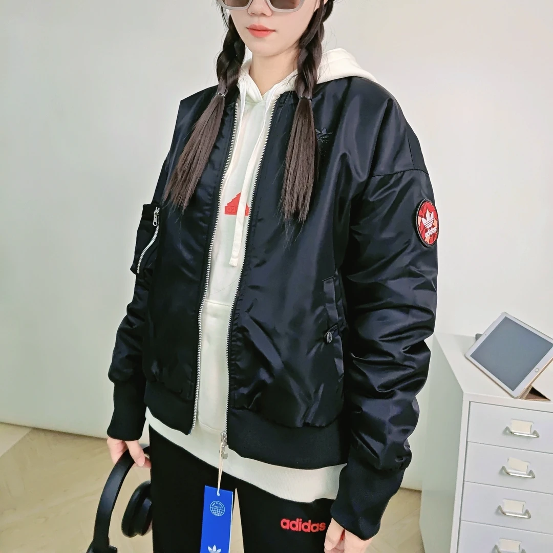 Adidas/阿迪达斯三叶草 正品CNY虎年限定女子立领运动夹克 HD0346