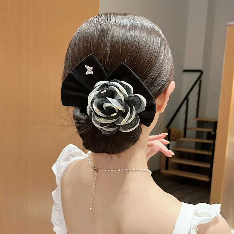 【包邮精选】时尚复古盘发神器优雅大气女后脑勺丸子头扭扭夹发夹