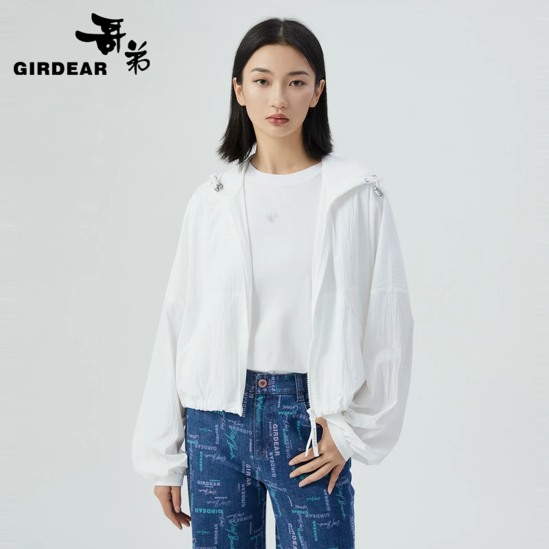 GIRDEAR/哥弟轻薄百搭防晒连帽冲锋衣 1400683