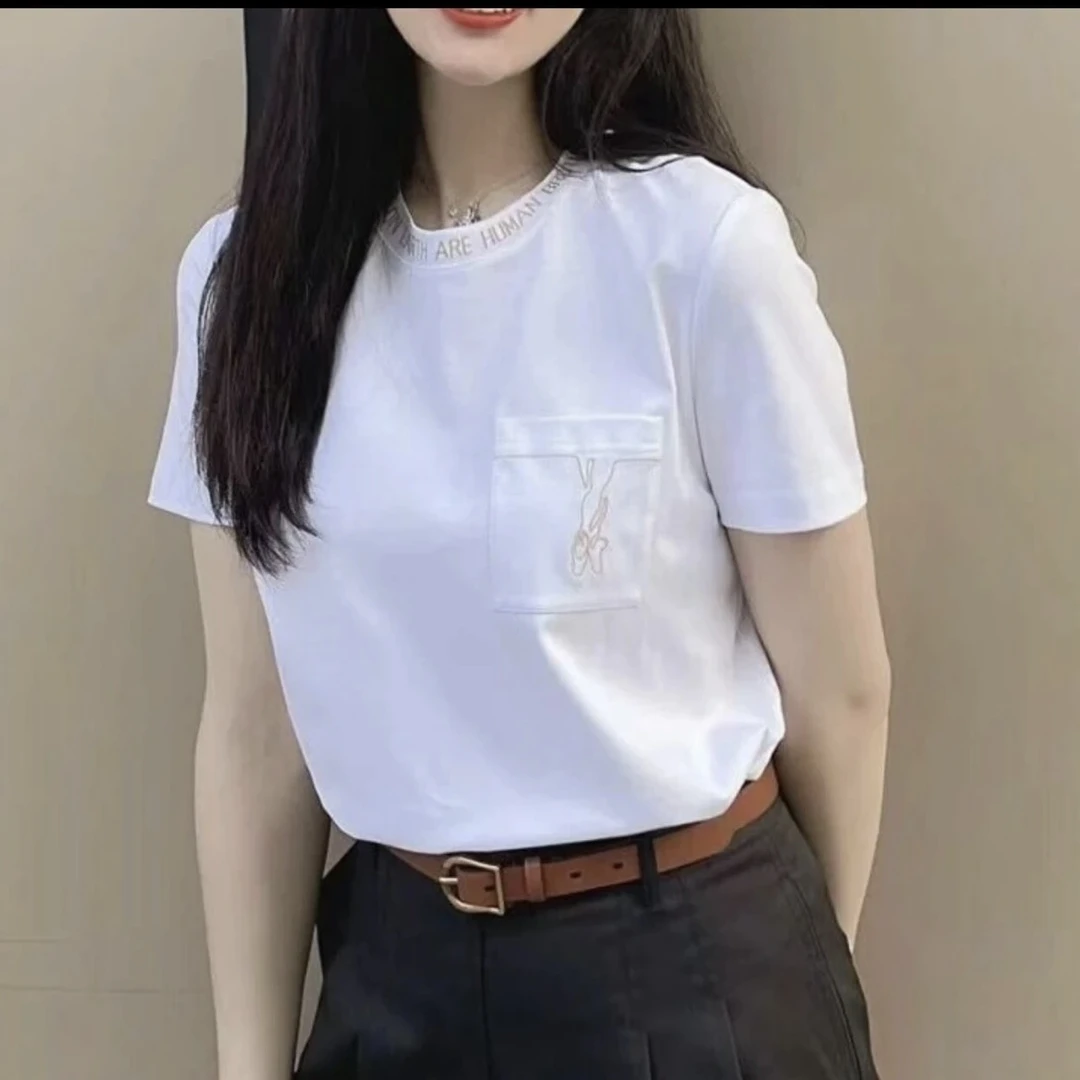 GIRDEAR/哥弟新款品质女装专柜正品白色T恤1300343