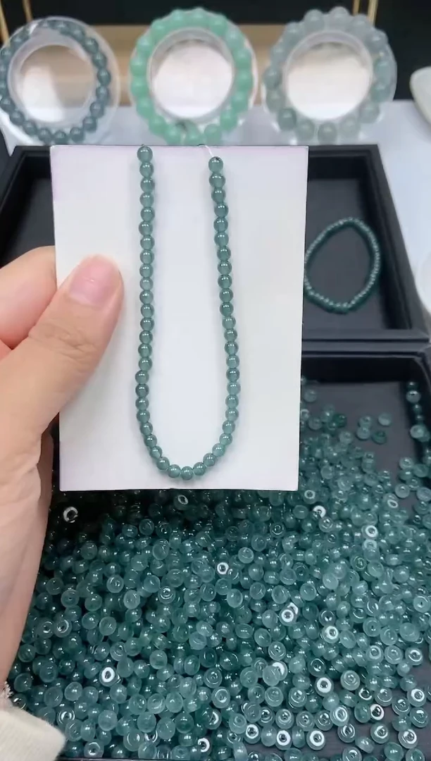 【闪购商品】翡翠手串未镶嵌多样性发货 小米珠50颗