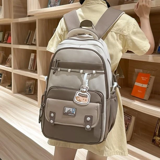 双肩包2024新款男女大容量初高中学生上课书包大学生休闲旅行背包