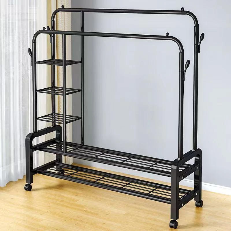 加粗晾衣架落地式室内挂衣架上档次晒被子阳台家用防滑晒衣架衣挂