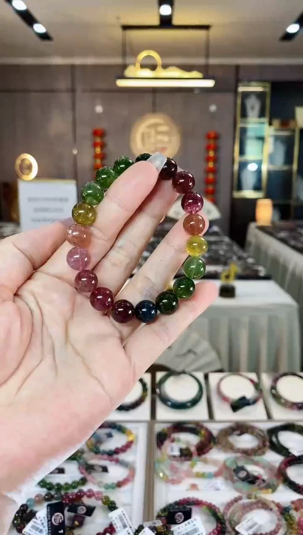 【闪购商品】碧玺单圈手串10mm+未镶嵌（多样性发一条）H