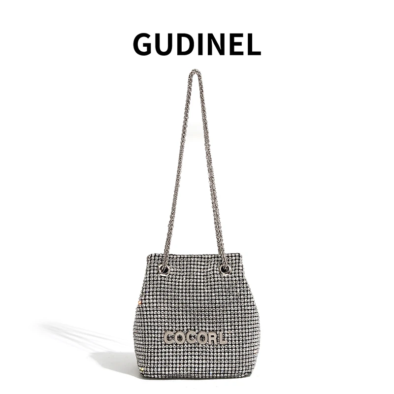 9326钻钻包2025新款时尚链条单肩包百搭休闲镶钻斜挎满钻小包包