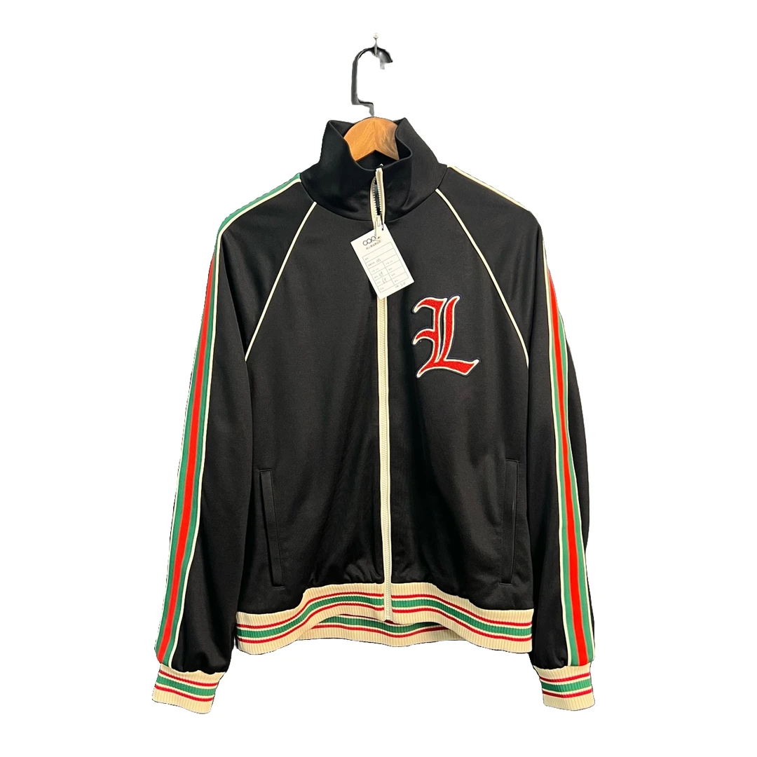 99新 GUCCI/古驰 黑色新款红绿logo夹克 公价13400 M码/99新