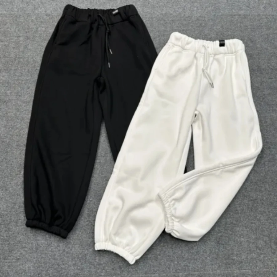 7696休闲卫裤松紧口抽绳腰运动裤哈伦裤加绒加厚大码休闲裤