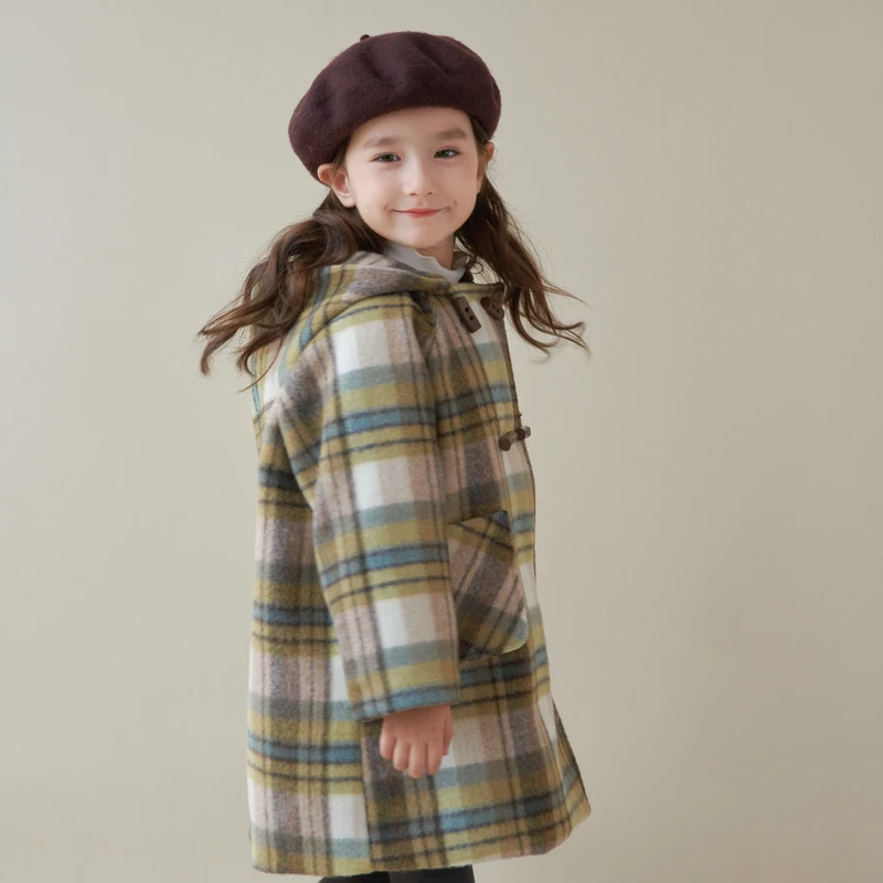 【大龙】杨梅家定制女童童装2023冬季新款女童呢大衣 LD3067