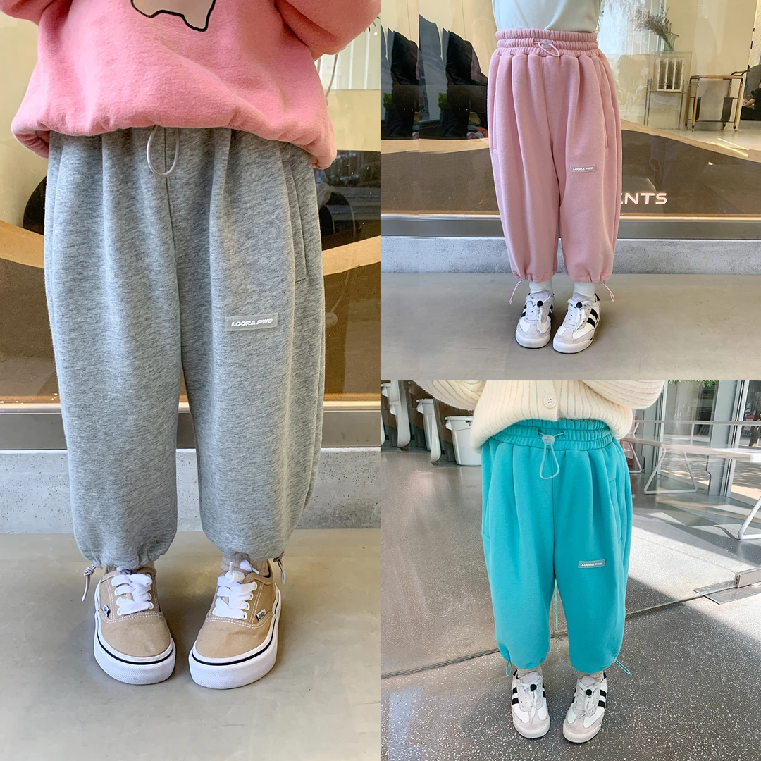 杨梅家女童冬季加绒休闲裤A210712