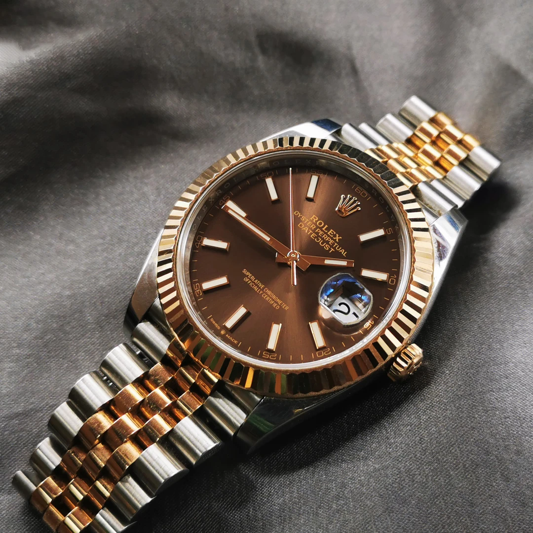 95新 Rolex/劳力士 日志126331咖盘/41表径/新款单表/男士经典