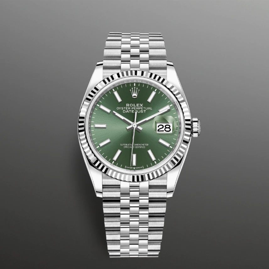 99新 Rolex/劳力士 126234/薄荷绿/23年全套/36表径时尚热门腕表