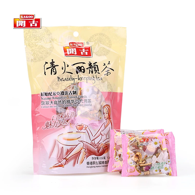 【买2送1】开古清火利颜茶10包110g 山楂百合金银花陈皮菊花玫瑰茶