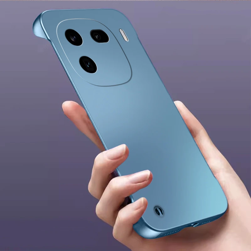 适用VIVOIQOO12手机壳iqoo12pro超薄金属漆无边框潮纯色不沾指纹