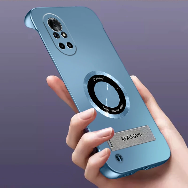 适用华为nova8手机壳nova8pro手机壳金属漆无边框高级感手机壳