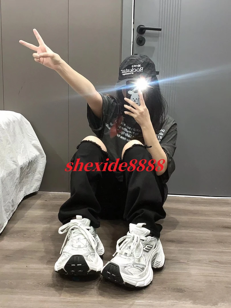 祖国自主10XL老爹鞋做脏做旧顶板新款2024走秀款增高百搭男女同款