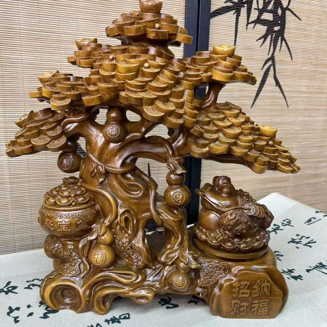 【招财纳福】发财树办公室收银家居摆件FM474（高30）