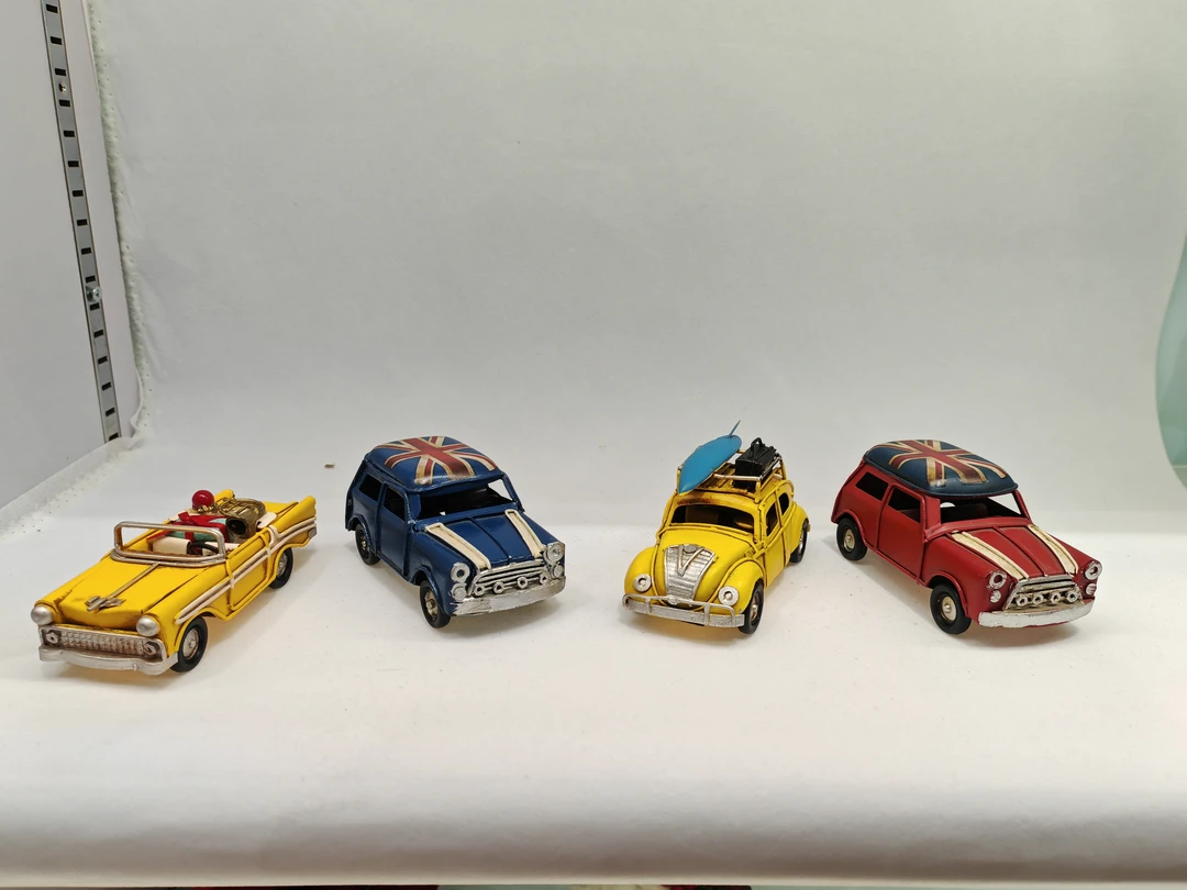 简约摆设家用卧室复古手工制作小众金属车模型家居装饰品个性