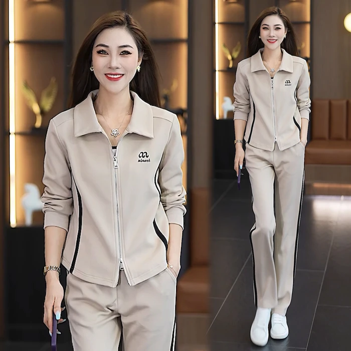 休闲运动套装女装时尚韩版2025春秋季新款宽松显瘦洋气减龄两件套