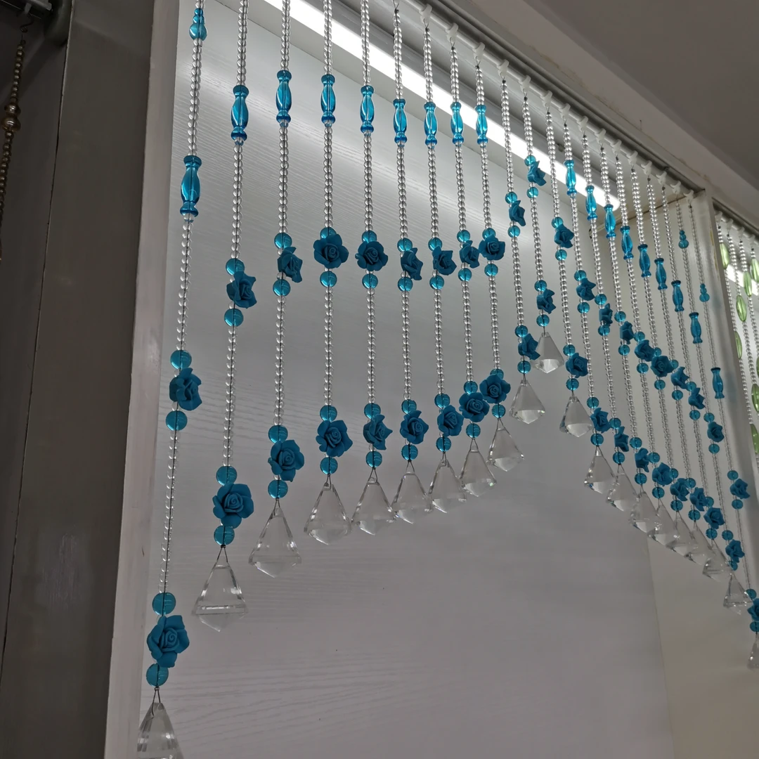 皇冠造型水晶帘，过道，隔断，客餐厅水晶珠帘