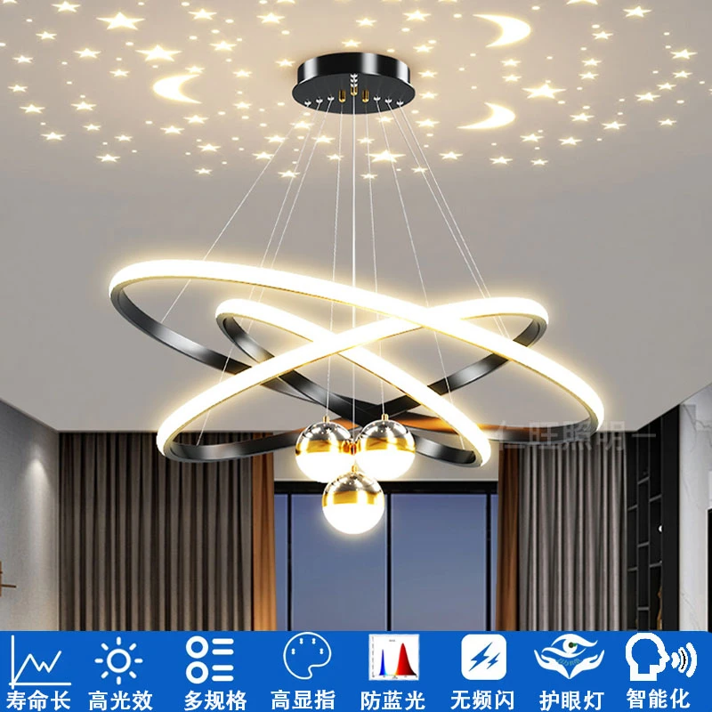 现代简约灯饰网红轻奢北欧灯具创意个性卧室吧台餐厅吊灯客厅吊灯