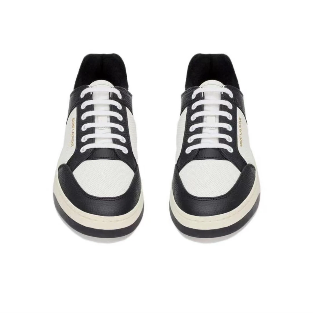全新未使用 Saint Laurent Paris 瑞服 系带圆头时尚低帮板鞋