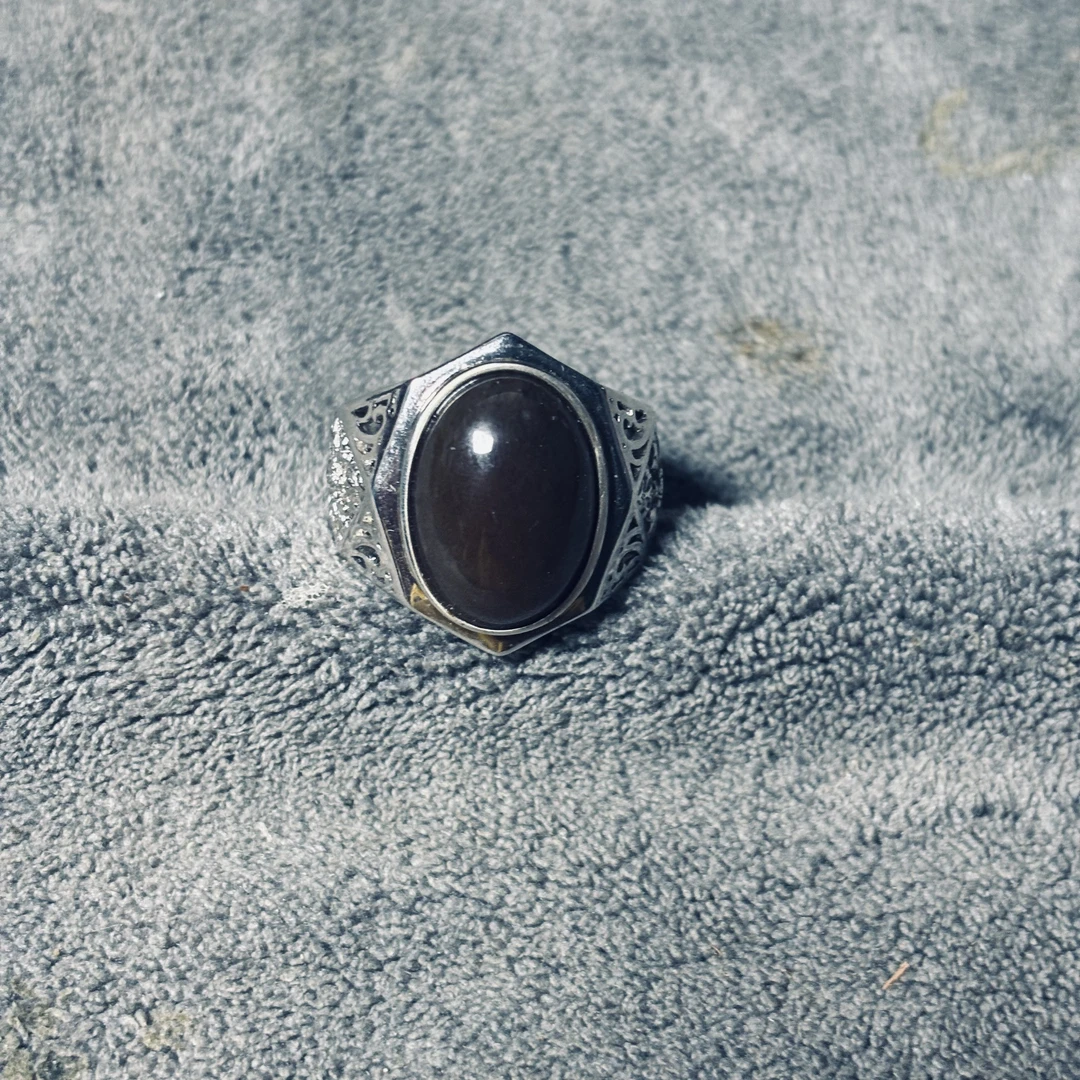 s925银戒指和田玉戒指且末糖戒指银戒指