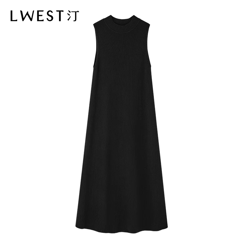 【备用链接】朗文斯汀纯色无袖针织连衣裙DZML3509C12098