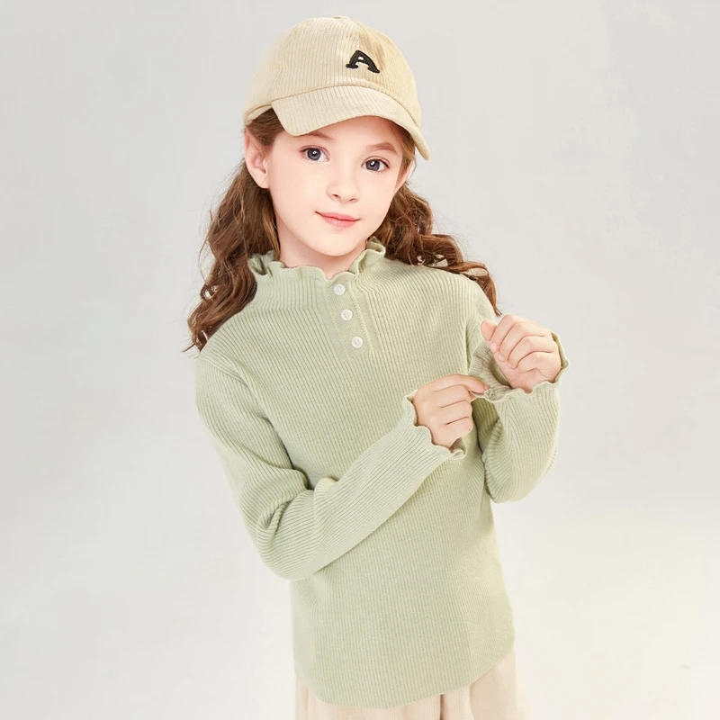 【笛莎】女童毛衣秋冬新款中大童打底衫（120-170）-732454312