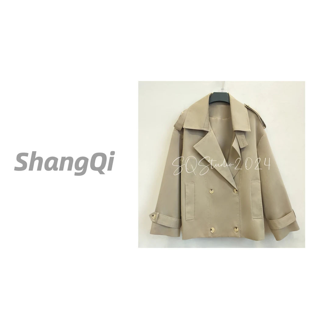 【米兰风衣】时尚气质百搭收腰显瘦设计感外套--A792卡码拍小