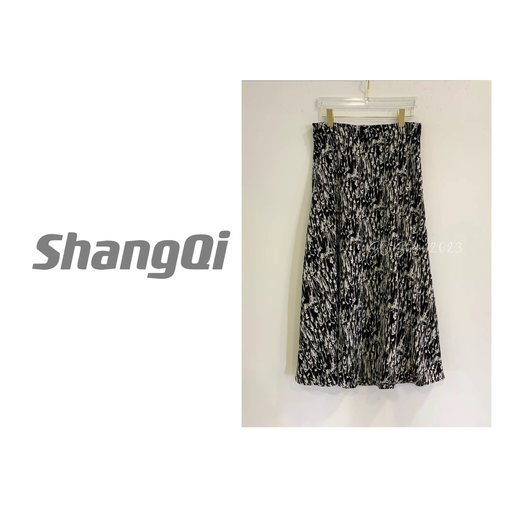 【潘多拉】韩系法式复古艺术碎花半身裙Q-Z-743卡码拍小