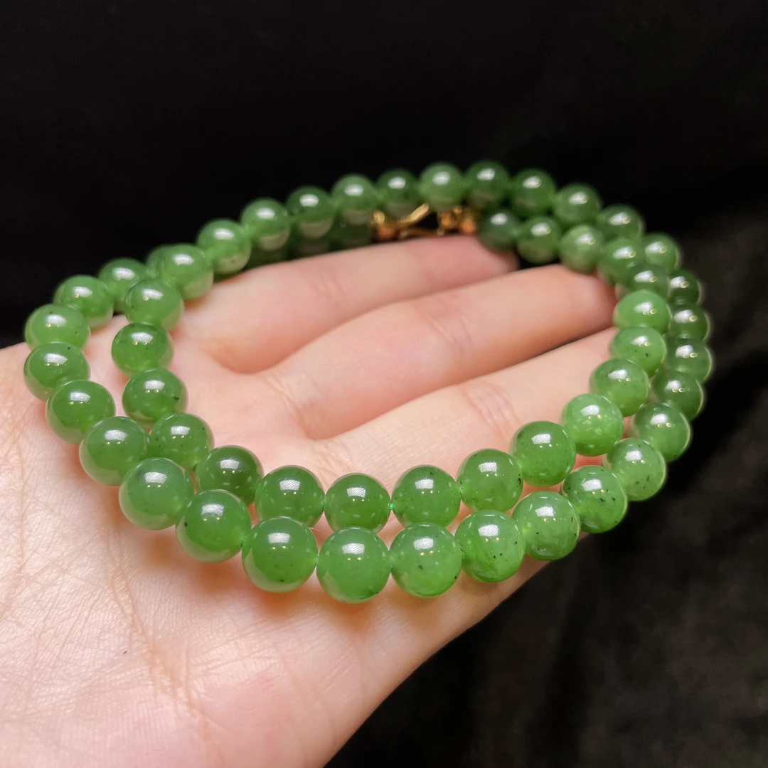 【玉氏珠宝】和田玉碧玉项链 CAN060846