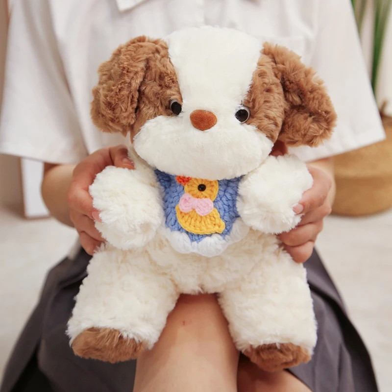 可爱晚安小狗玩偶睡觉抱枕小狗公仔毛绒玩具娃娃生日礼物女生六一