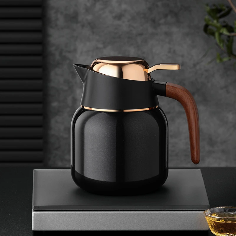 繁简焖茶壶家用办公室不锈钢陶瓷喷涂茶水分离保温大容量泡茶水壶