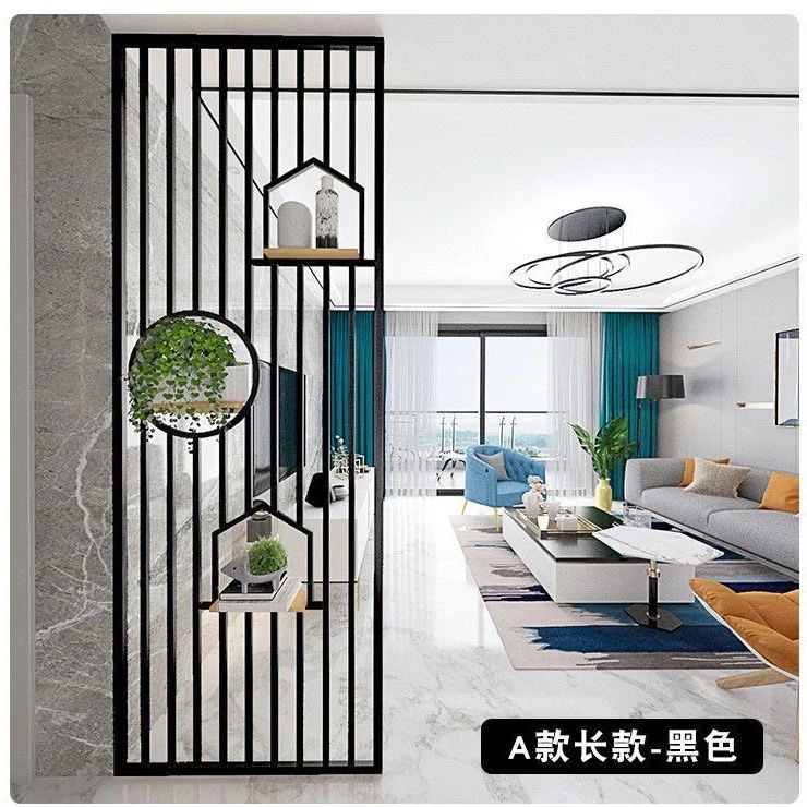 不锈钢铁艺新款屏风入户门玄关隔断装饰餐厅置物架卫生间新款屏风